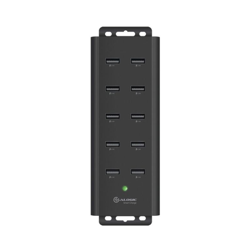 Alogic Prime Series 10 Port USB-A Charger with Smart Charge Technology - Fast & Efficient