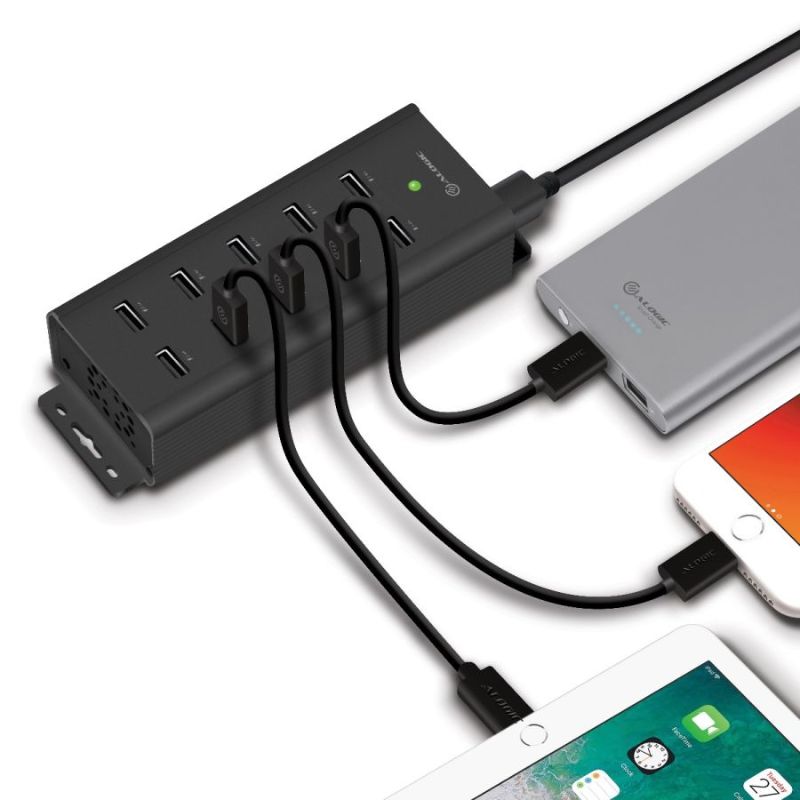 Alogic Prime Series 10 Port USB-A Charger with Smart Charge Technology - Fast & Efficient