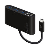 Alogic USB-C Hub with Gigabit Ethernet & 3 USB 3.0 Ports - Fast Data Transfer & Connectivity