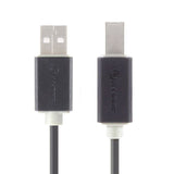 Alogic USB 2.0 Type A to B cable for high-speed data transfer up to 480 Mbps, ideal for printers and external drives.