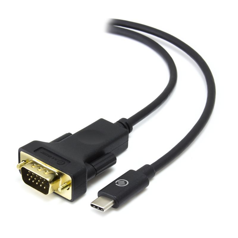 Alogic USB-C to VGA Cable 2m - Male to Male - 1080p High-Resolution Adapter for Monitors