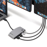 Alogic ThunderBolt 3 Dual DisplayPort Portable Docking Station - Dual 4K Display Connectivity