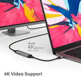 Alogic Ultra 15cm USB-C to DisplayPort Adapter - 4K 60Hz for Laptops, Tablets & Gaming