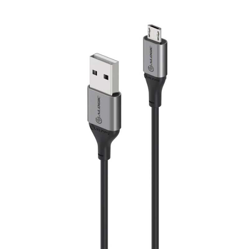 Alogic Ultra USB 2.0 USB-A Male to Micro-B Male Cable for Fast Charging & Data Transfer