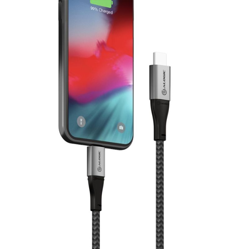 Alogic SUPER Ultra USB-C to Lightning Cable - 1.5m, Fast Charging & Data Transfer, Durable Design