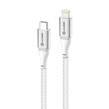 Alogic SUPER Ultra 1.5m USB-C to Lightning Cable - Fast Charging for iPhone & iPad - Silver