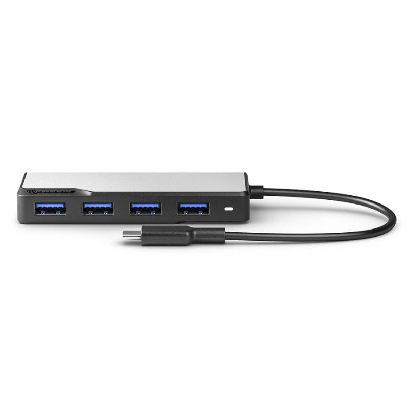 Alogic USB-C Fusion SWIFT 4-in-1 Hub - High-Speed Data Transfer, Space Grey, Portable Adapter