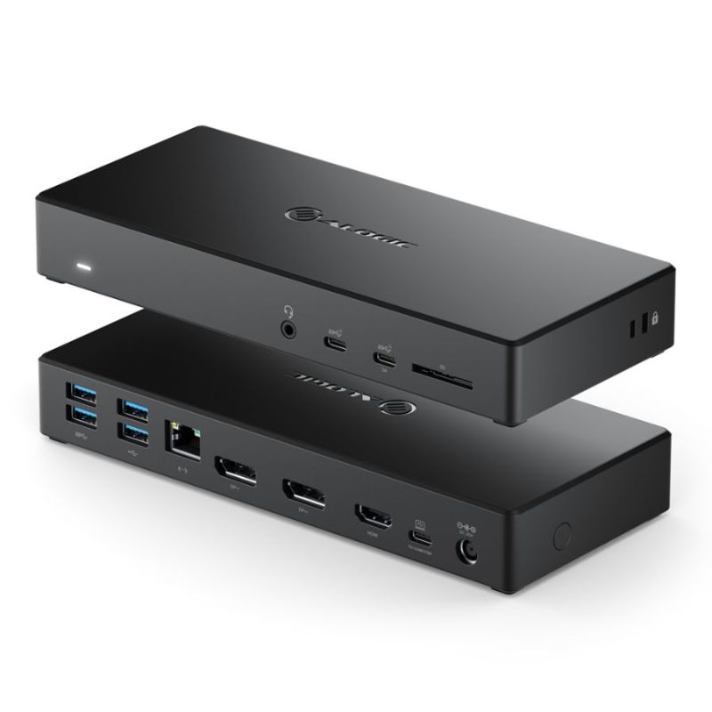 Alogic USB-C Triple Display Docking Station MA3 with 100W Power Delivery, 4K support, and multiple connectivity options.