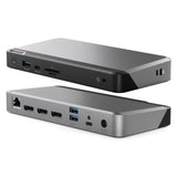 Alogic MX3 USB-C Docking Station - Triple Display, 100W Power, 2 x 4K UHD, Mac & Windows Compatible