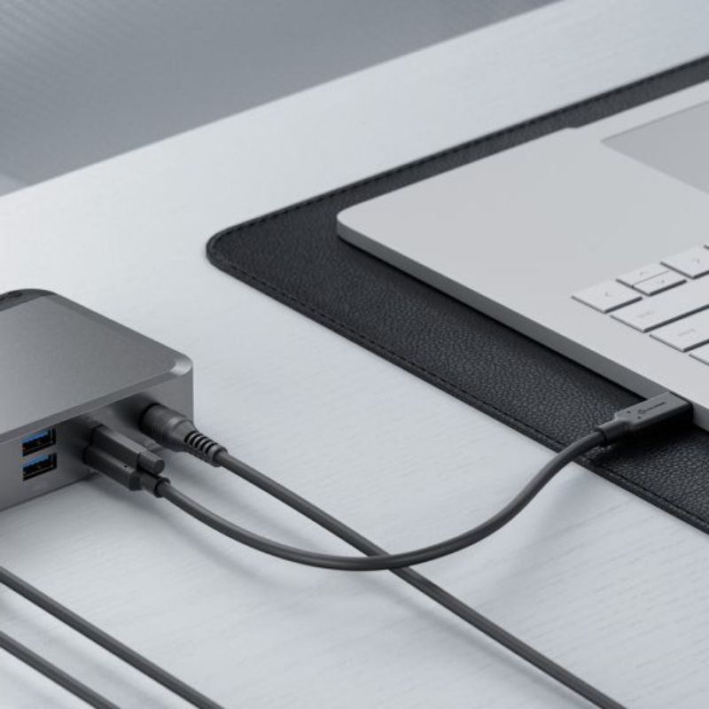 Alogic MX3 USB-C Docking Station with triple display support, 100W power, and dual 4K UHD outputs for Mac and Windows.