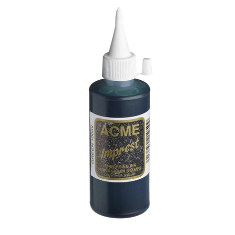 Vibrant 100ml green stamping ink for crafting and office use, perfect for consistent results on paper and cardboard.