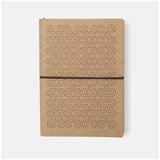 Ciak Vogue 12 x 17 cm Lined Notebook Tan Rhombus