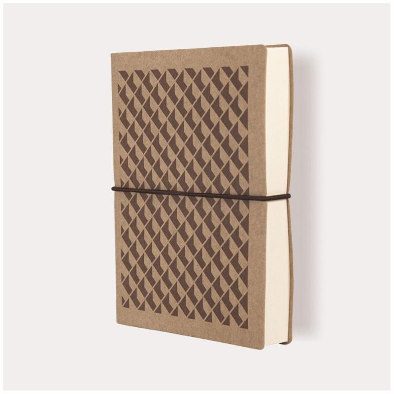 Ciak Vogue 12 x 17 cm Lined Notebook Tan 3D