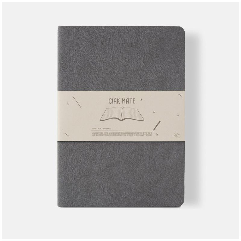 Ciak Mate A5 Lined Notebook Grey