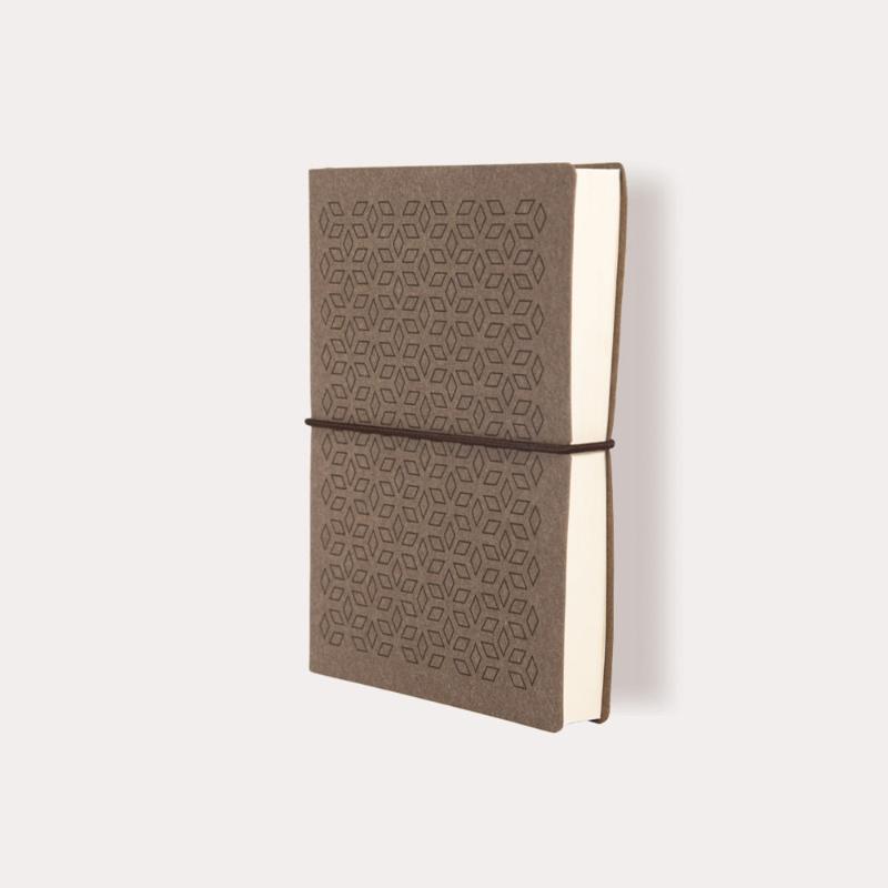 Ciak Vogue A5 Lined Notebook Coffee Rhombus