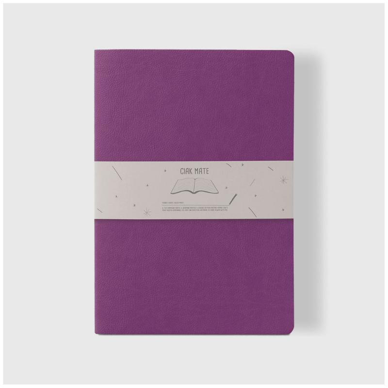 Ciak Mate A4 Lined Notebook Lilac