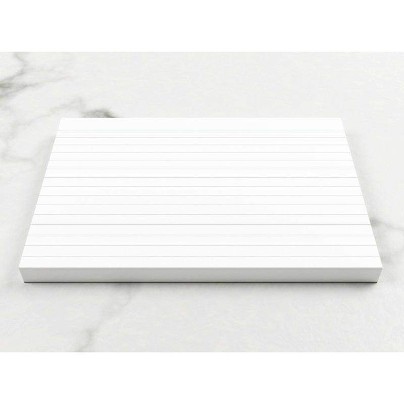 Luxpad Recycled Revision and Presentation Card Pad Ruled 6x4 White