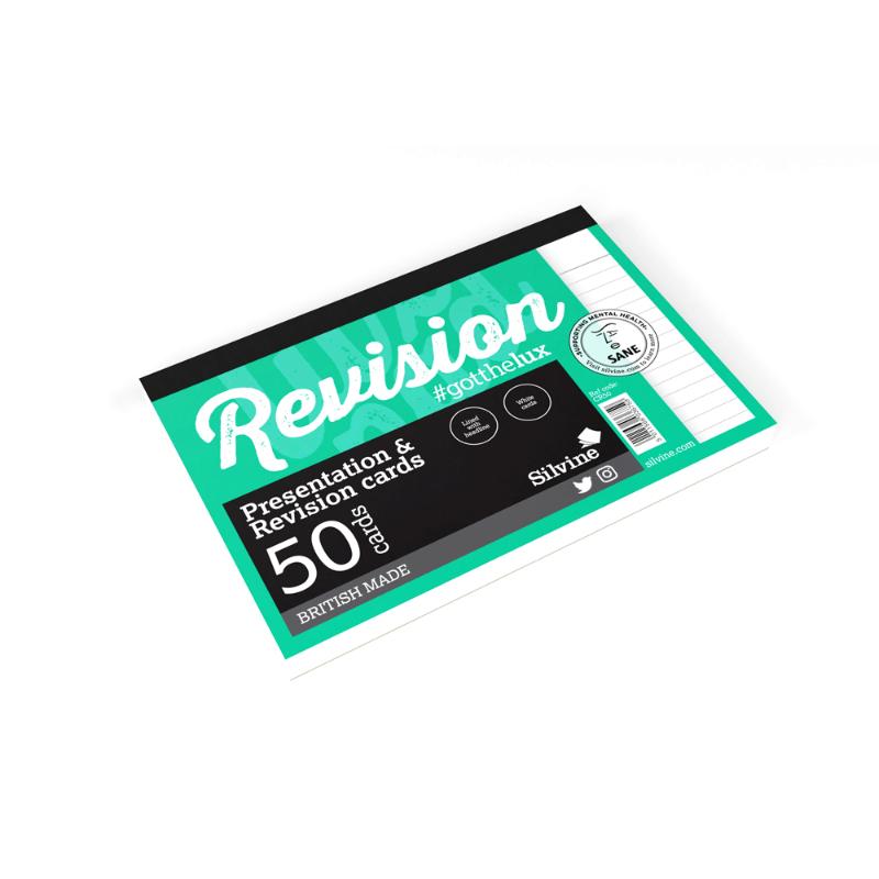 Luxpad Revision and Presentation Card Pad Ruled 6x4 White