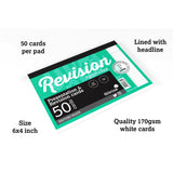 Luxpad Revision and Presentation Card Pad Ruled 6x4 White