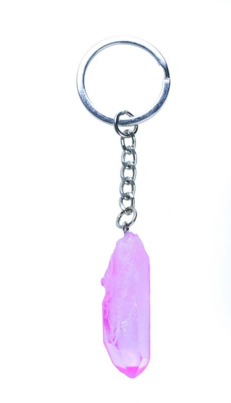 Keychain - Gemstone Aura Quartz Point (Set of 12 Assorted)