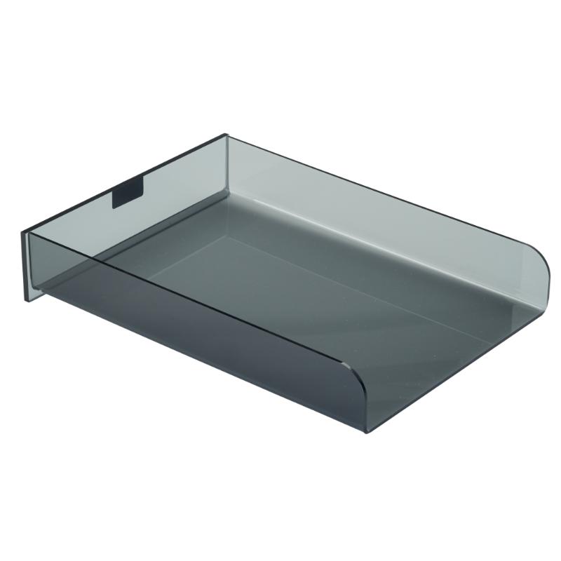 Cambrian Executive A4 Document Tray in transparent plastic, designed for organized and efficient office spaces.