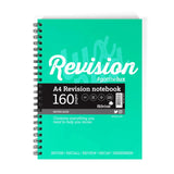 Luxpad A4 Revision Notebook with 160 pages, wiro bound design, and study layout for effective note-taking and exam prep.