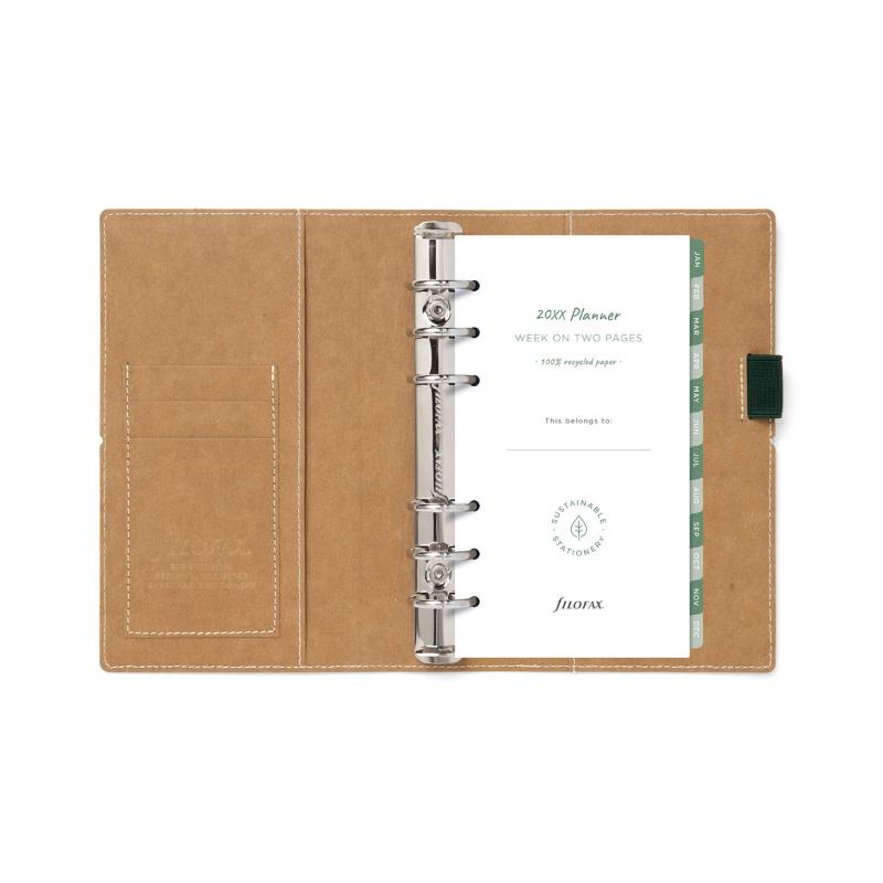 Filofax Eco Essential Personal Organiser Dark Walnut