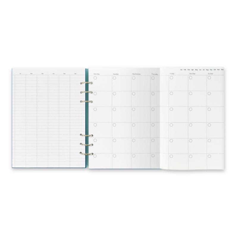Filofax Clipbook A5 Petrol Blue Lined