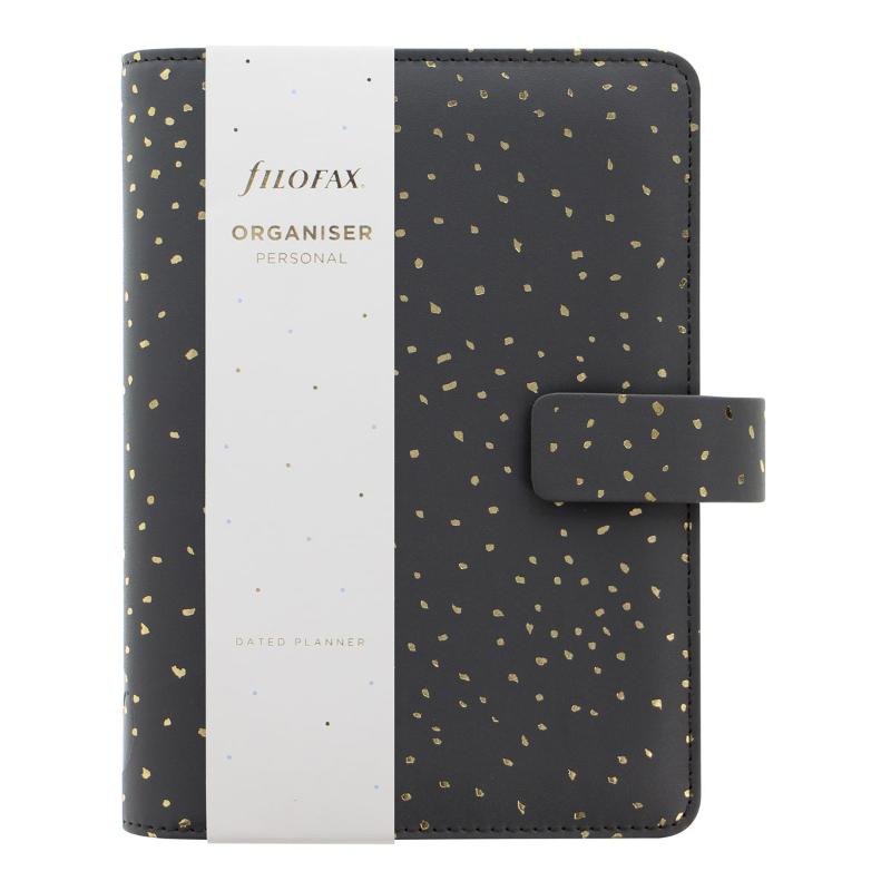 Filofax Organiser Confetti Personal Charcoal