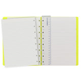 Filofax Notebook A5 Saffiano Grey Yellow Lined