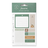 Vibrant eco-friendly sticky notes from Filofax for stylish and sustainable organization in A5 planners and notebooks.