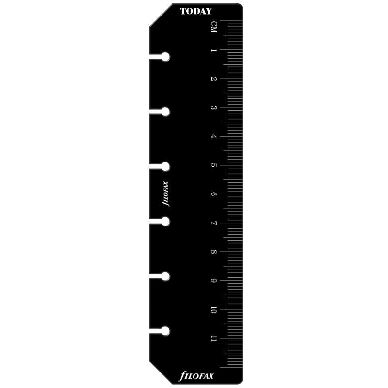 Filofax Pocket Ruler Page Marker Black