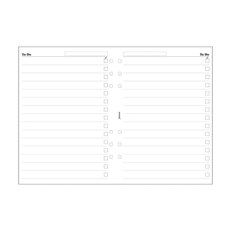 Filofax A5 To Do Pad Refill with 20 sheets for enhanced productivity and easy task management.