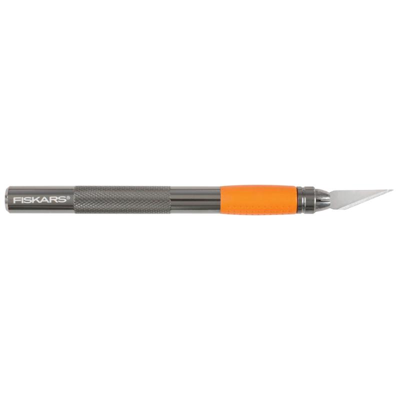 Fiskars Heavy Duty Craft Knife for precise, durable cuts on various materials, featuring an ergonomic handle for comfort.