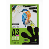 Artgecko Pro All Media Sketchpad A3 40 Sheets 150gsm White Paper