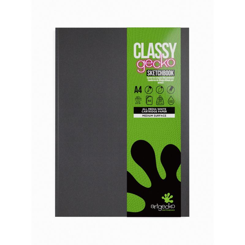 Artgecko Classy Sketchbook Casebound A4 92 Pages 46 Sheets 150gsm White Paper