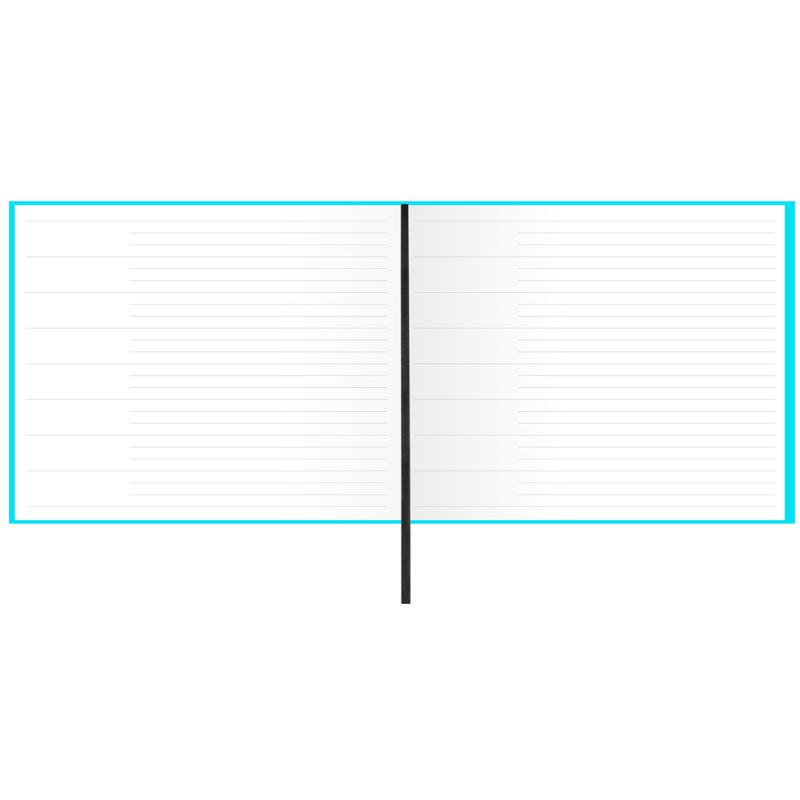 Letts Guest Book Dazzle Turquoise 127 Page 216x265mm