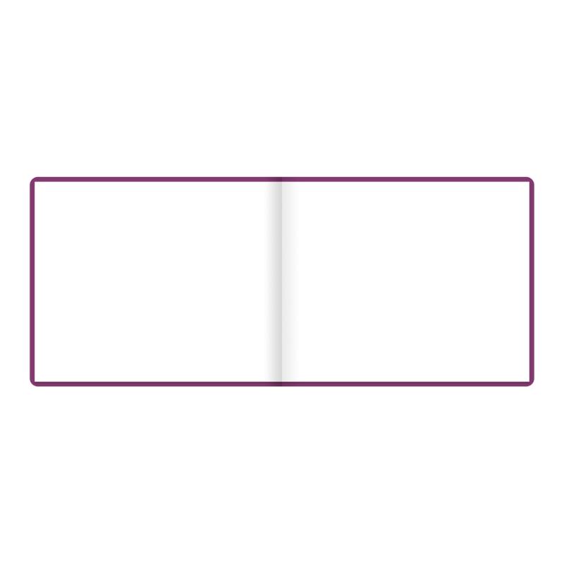 Letts Guest Book Dazzle Purple 127 Page 216x265mm