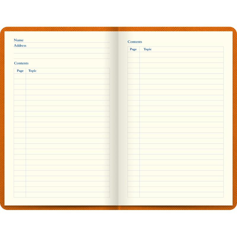 Letts Notebook Legacy A5 Orange Lined