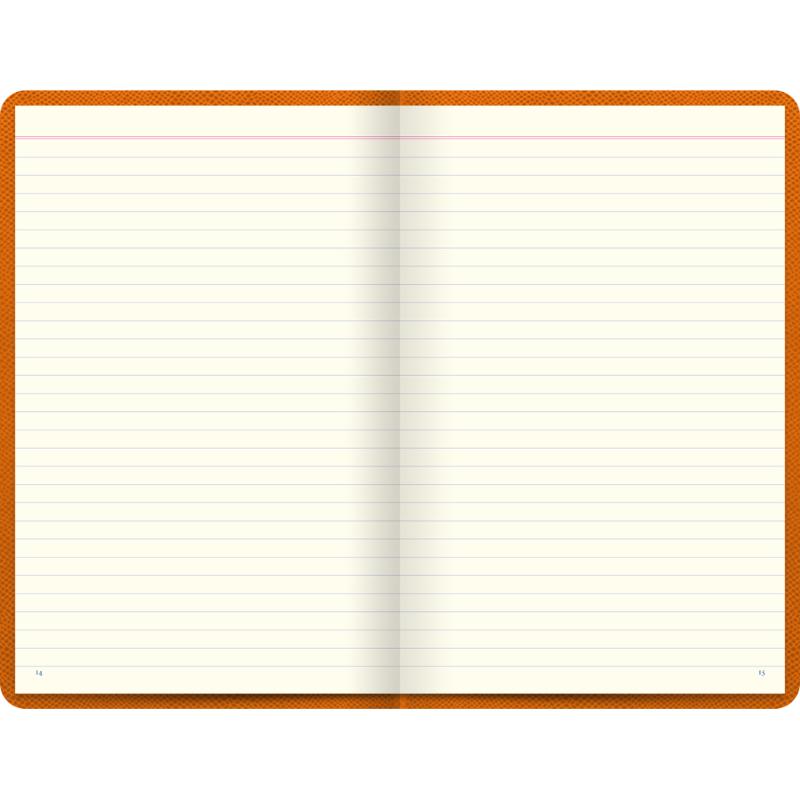 Letts Notebook Legacy A5 Orange Lined