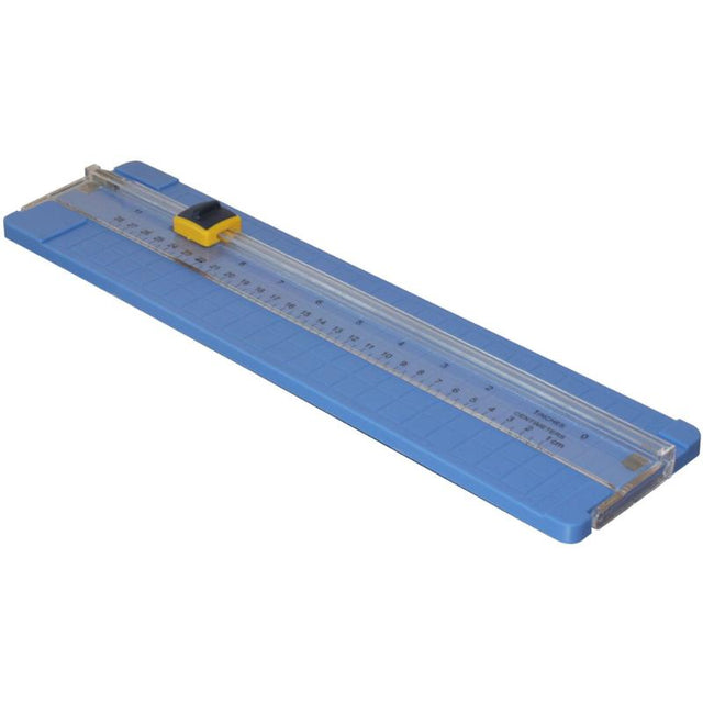 Ledah 3104 A4 Plastic Trimmer for precise cuts, 310mm length, lightweight, and suitable for multiple sheets.