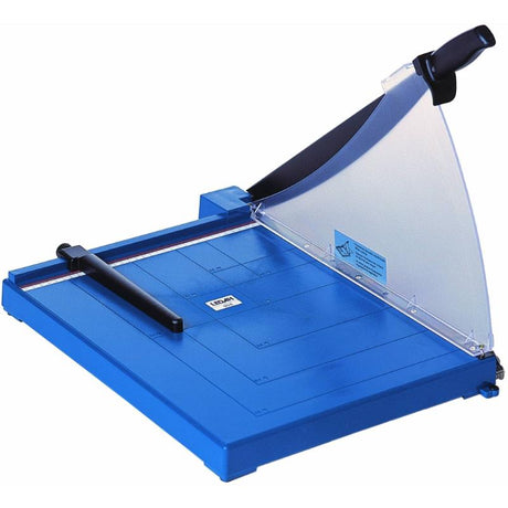 Ledah 404 A3 Plastic Guillotine for precise cuts, handles up to 10 sheets, features safety lock and durable design.