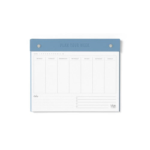 Eco-friendly Letts Undated Weekly Planner with recycled paper and soy ink, measuring 250x200mm.