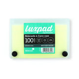 Luxpad Notecards and Carry Case 5x3 Ruled Assorted Colours