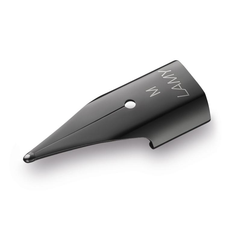 Lamy Black Medium Nib: Durable stainless steel for smooth, precise writing, fits Safari, AL-Star, and Joy pens.