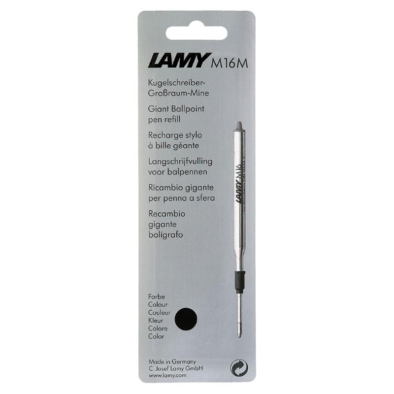 Lamy M16 Medium Black refill for smooth, long-lasting writing with waterproof ink, perfect for professionals and students.