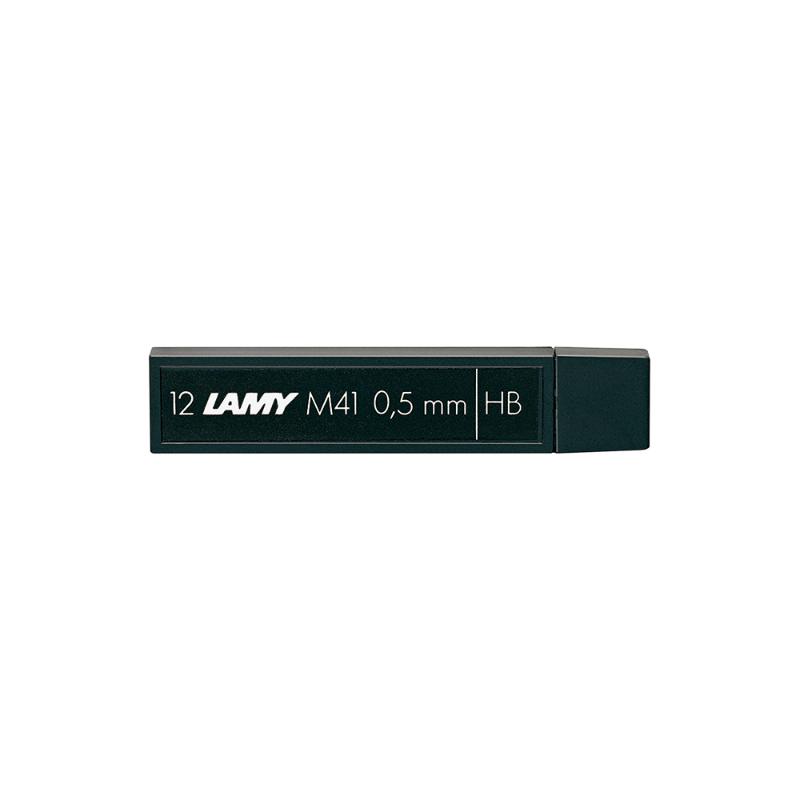 Lamy M41 0.5mm HB pencil leads for smooth writing and sketching, ideal for professionals and enthusiasts, 12-pack.