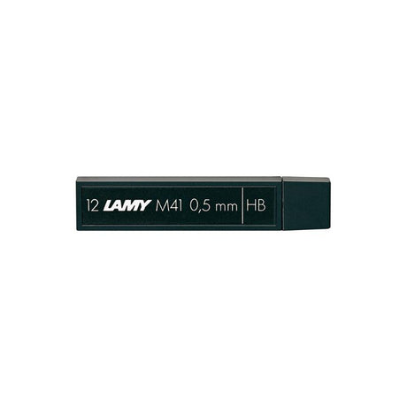 Lamy M41 0.5mm HB pencil leads for smooth writing and sketching, ideal for professionals and enthusiasts, 12-pack.