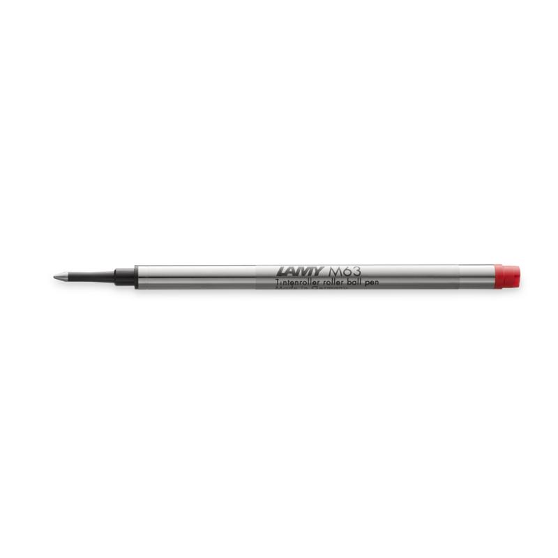 Lamy M63 Red Rollerball refill for smooth writing, compatible with Lamy pens like Safari and Studio.