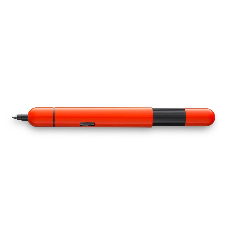 Lamy Pico Ballpoint in Laser Orange, compact with a stylish design, featuring a double mechanism for easy use.